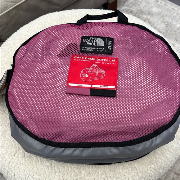 The North Face Berry Medium  Base Camp Duffel.
25” x 14” x 14”. NWT’s. - Picture 1 of 10